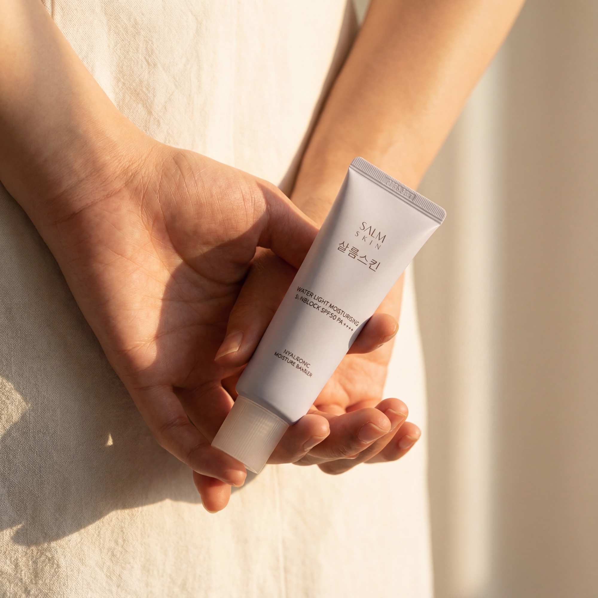 SALM Sunscreen — AI-generated product image