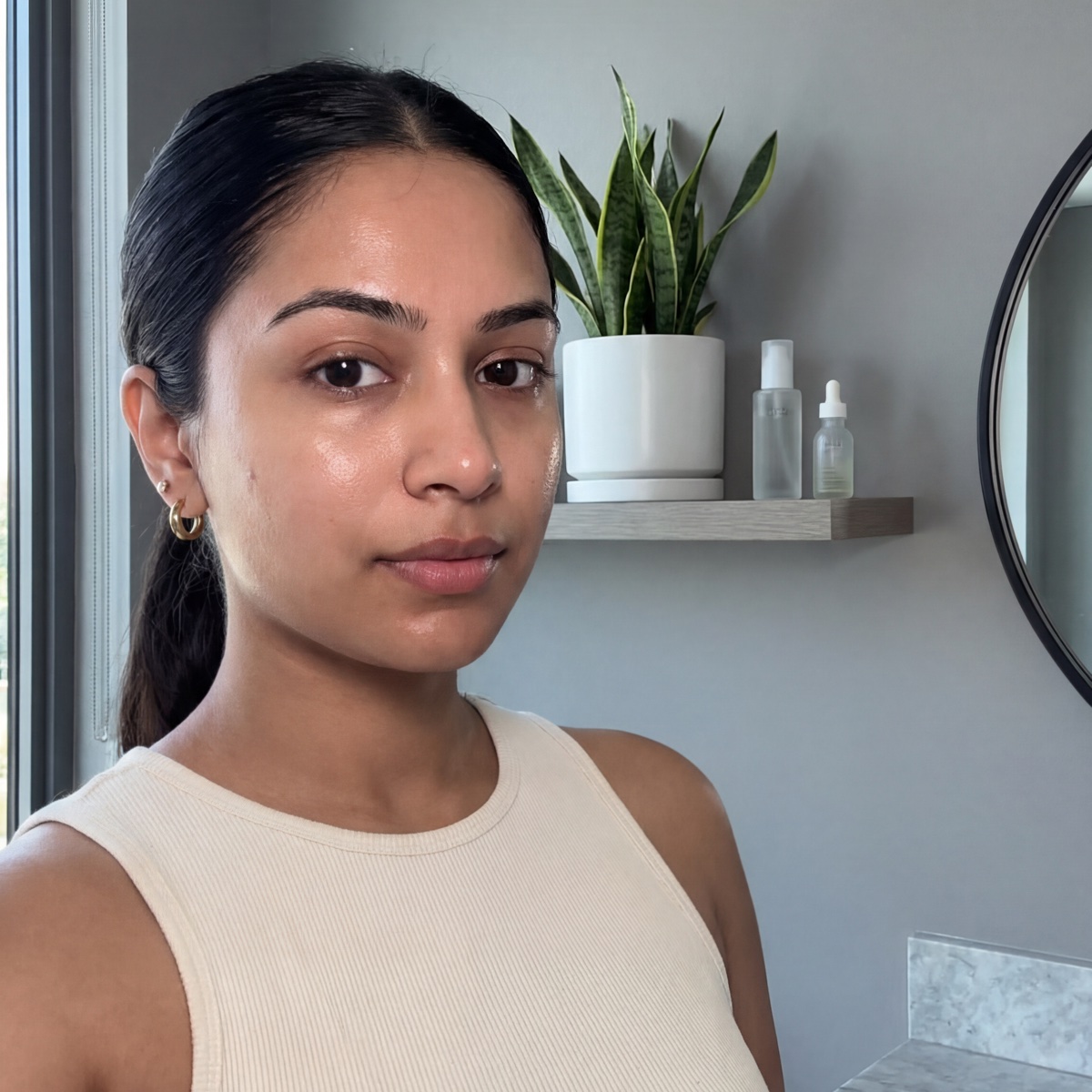 Model look — Grey bathroom